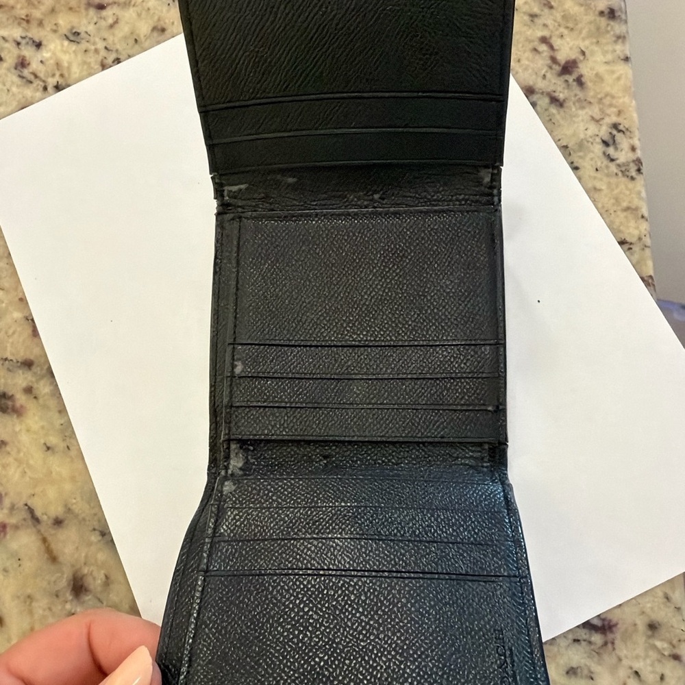 Coach Black Textured Leather Wallet - Picture 4 of 7